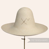 Light Open Weave Vintage Ecuador Panama Straw Capeline Hat Body - 12"