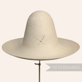 Big 'X' Vintage Ecuador Panama Straw Capeline Hat Body - 12"