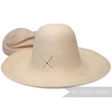 Big 'X' Vintage Ecuador Panama Straw Capeline Hat Body - 12"