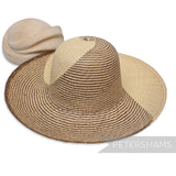 Half 'n Half Vintage Ecuador Panama Straw Capeline Hat Body - 11.5"