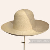 Dual Colour Vintage Ecuador Panama Straw Capeline Hat Body - 11.5"