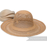 Petite Diamond Vintage Ecuador Panama Straw Capeline Hat Body - 11"