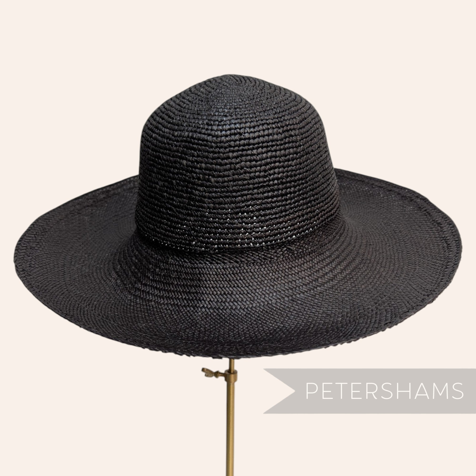 Knitted Crown Vintage Ecuador Panama Straw Capeline Hat Body - 11.5"