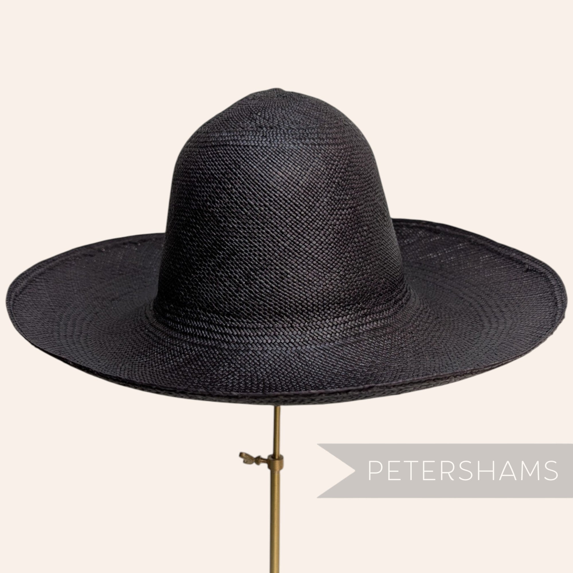 Classic Weave Vintage Ecuador Panama Straw Capeline Hat Body - 12.5"