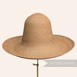 Fine Plait Stripe Vintage Ecuador Panama Straw Capeline Hat Body - 12.5"