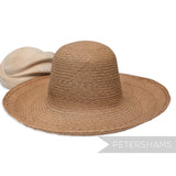 Fine Plait Stripe Vintage Ecuador Panama Straw Capeline Hat Body - 12.5"