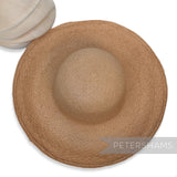 Fine Plait Stripe Vintage Ecuador Panama Straw Capeline Hat Body - 12.5"
