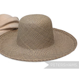 Sage & Natural Vintage Ecuador Panama Straw Capeline Hat Body - 12"