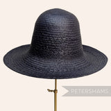 Fine Plait Stripe Vintage Ecuador Panama Straw Capeline Hat Body - 11"