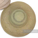 *Slightly Imperfect* Spring Green Open Weave Vintage Ecuador Panama Straw Capeline Hat Body - 11"