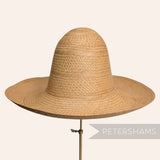 Triple Crown Stripe Vintage Ecuador Panama Straw Capeline Hat Body - 12.5"
