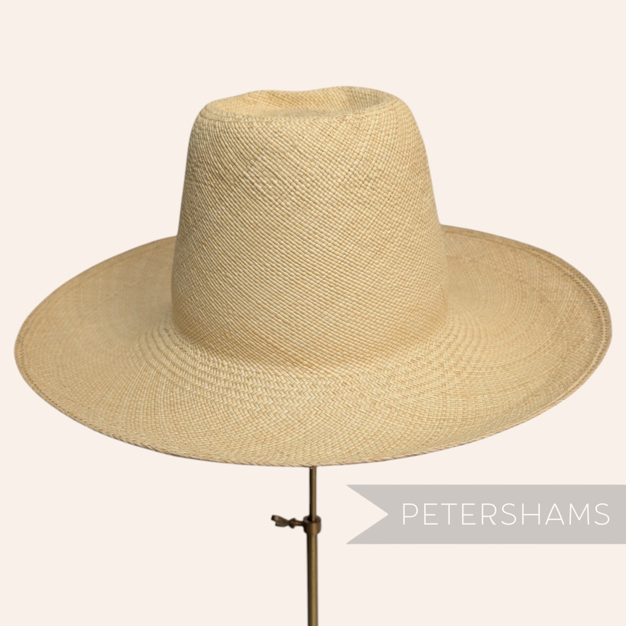 Classic Weave Vintage Ecuador Panama Straw Capeline Hat Body - 11.5"