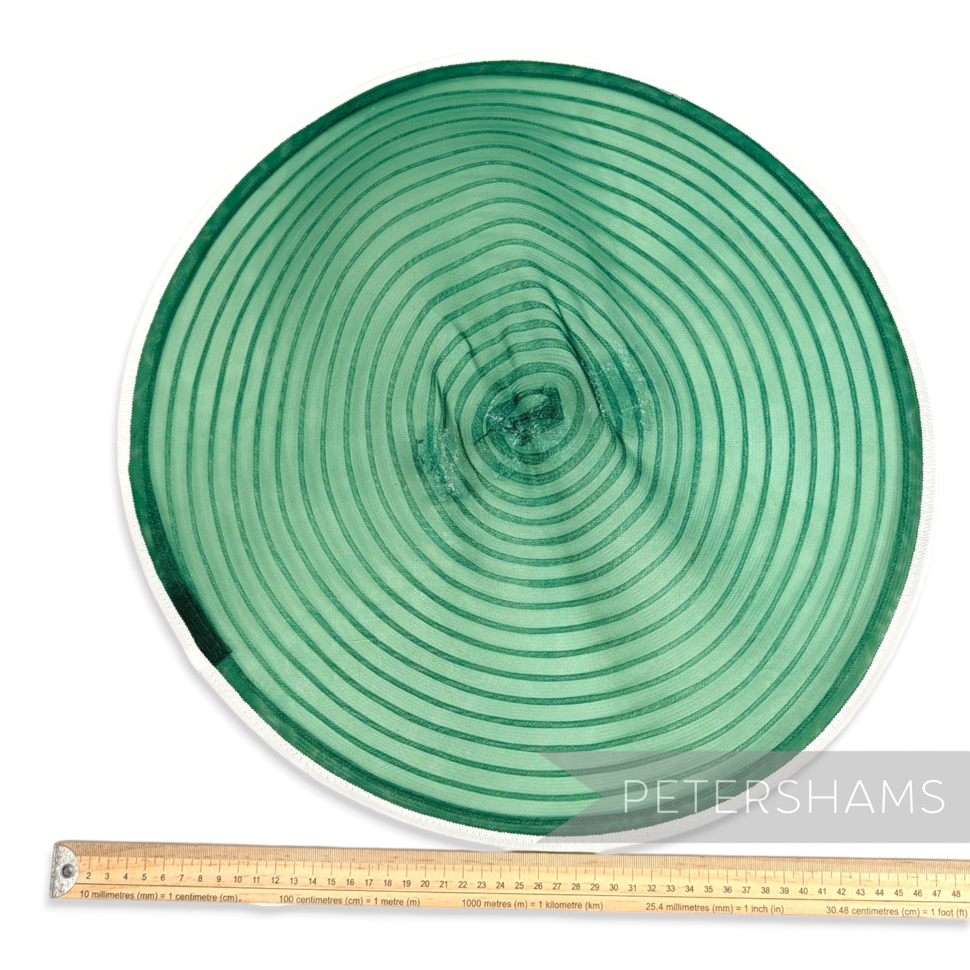*Sale* 46cm Wide Emerald Green Petersham Edge Crin Circle