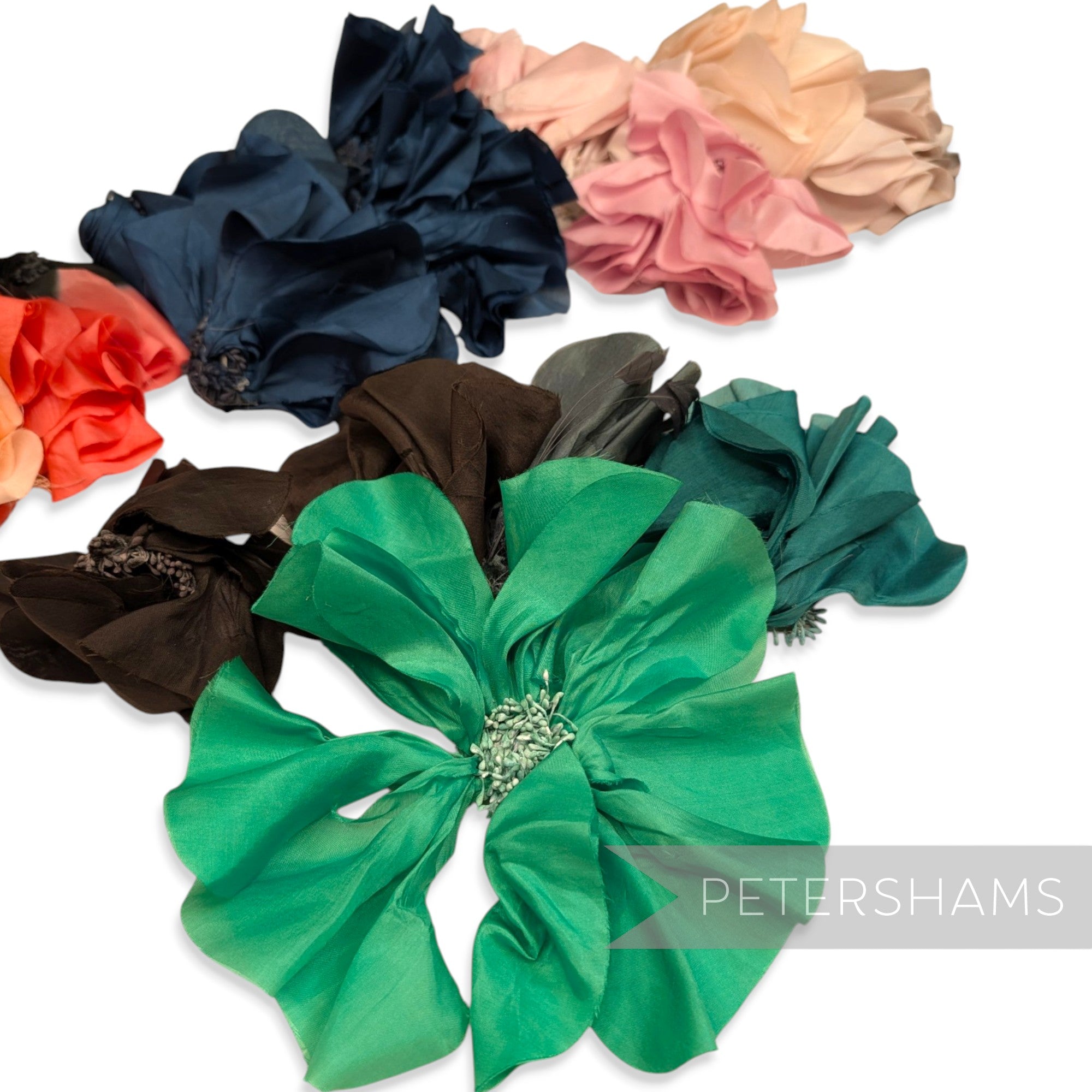 *Sale* Worked XL Silk Flower Remnant Bags