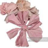 *Sale* Worked XL Silk Flower Remnant Bags