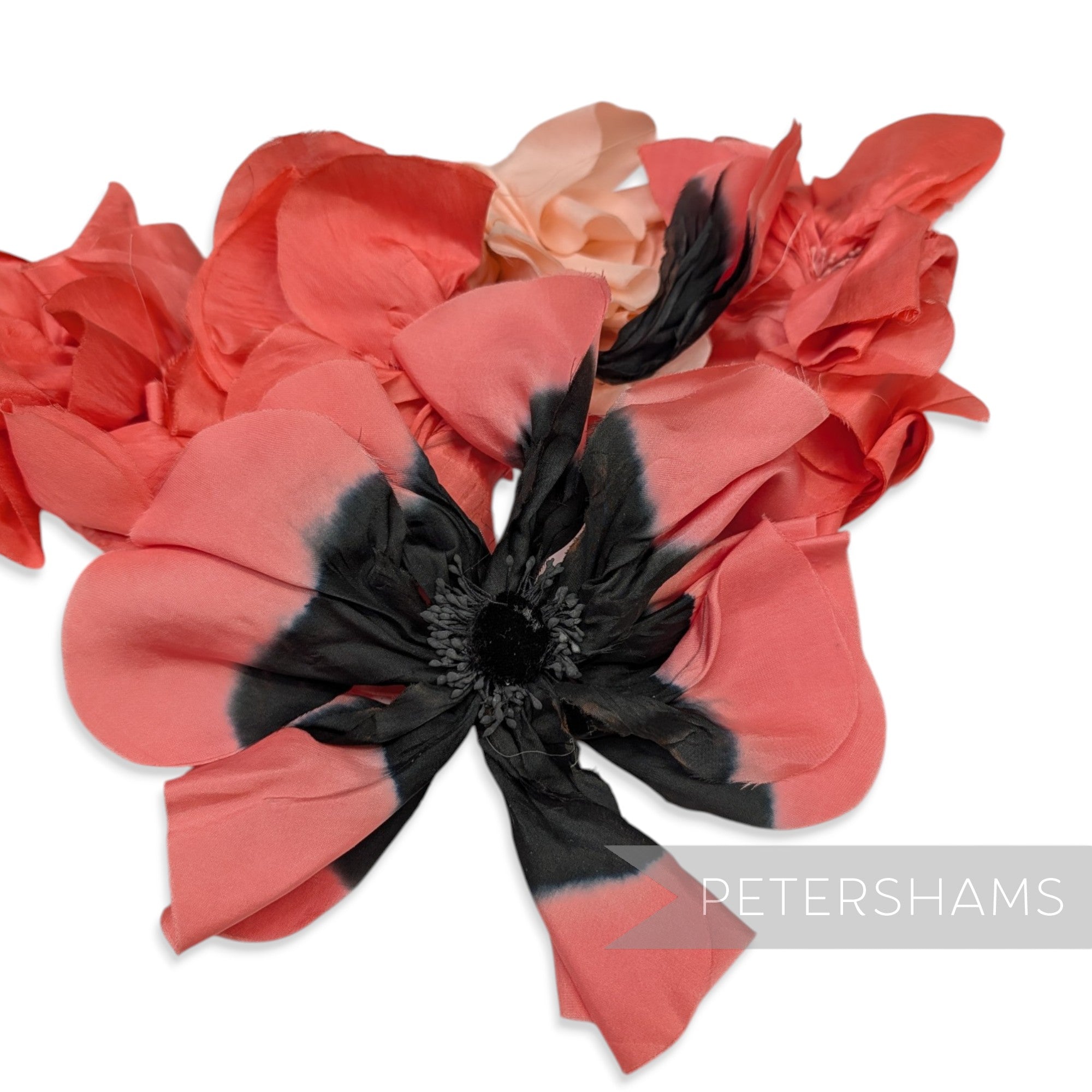 *Sale* Worked XL Silk Flower Remnant Bags