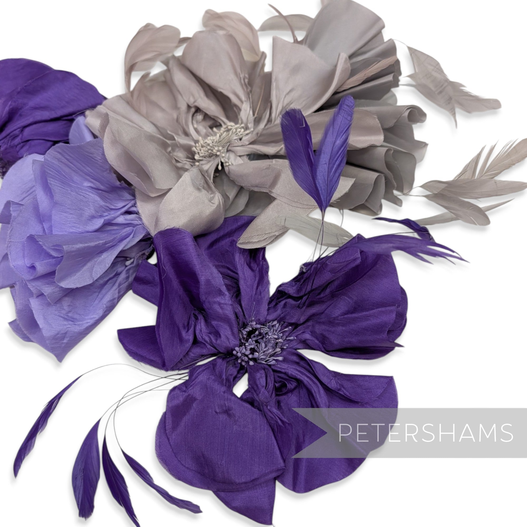 *Sale* Worked XL Silk Flower Remnant Bags