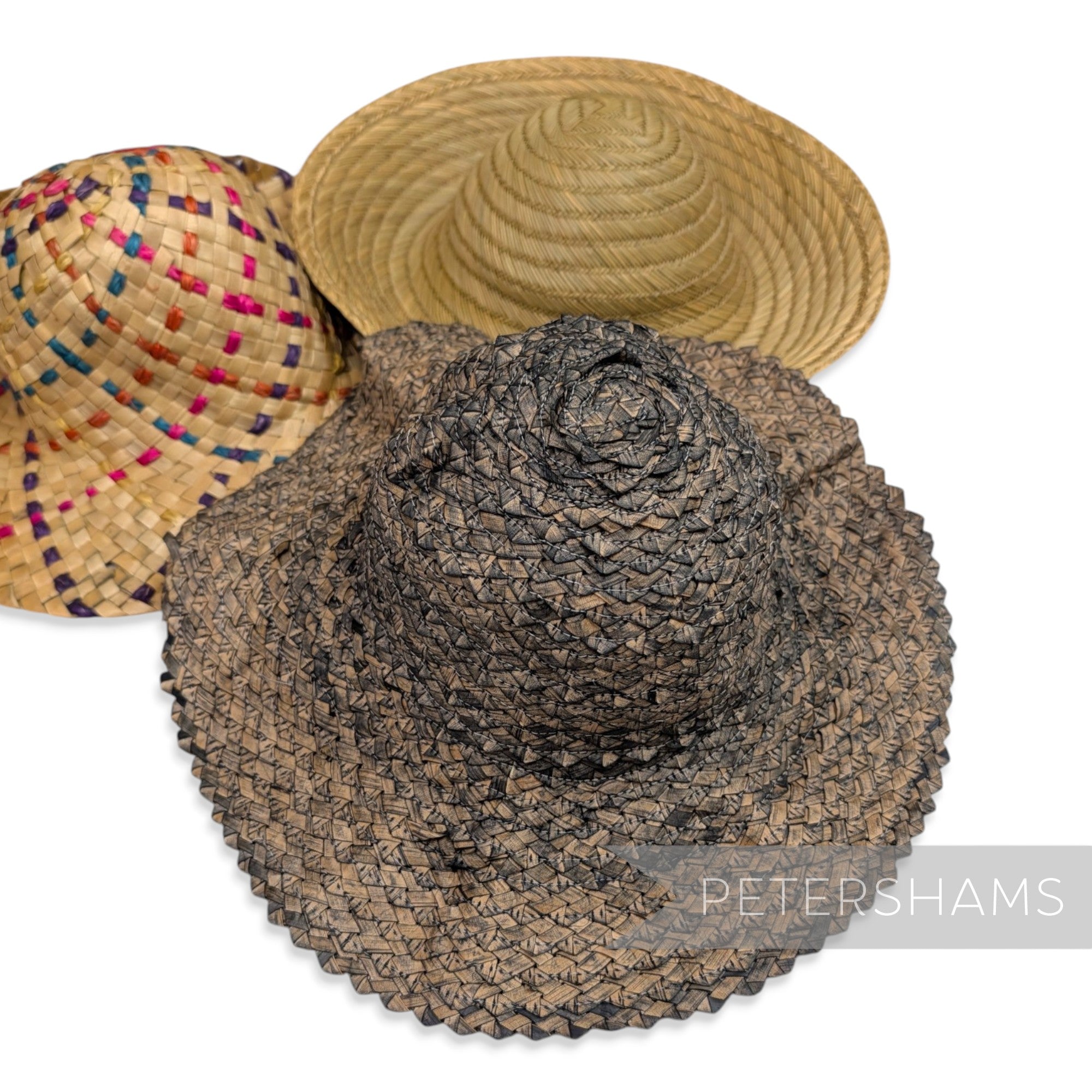 *Sale* Bundle of 3 Straw Capelines - Stack 6