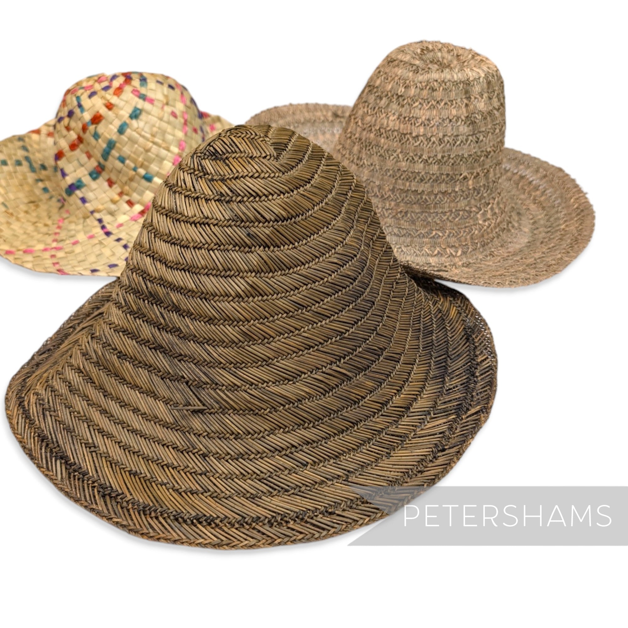 *Sale* Bundle of 3 Straw Capelines - Stack 5