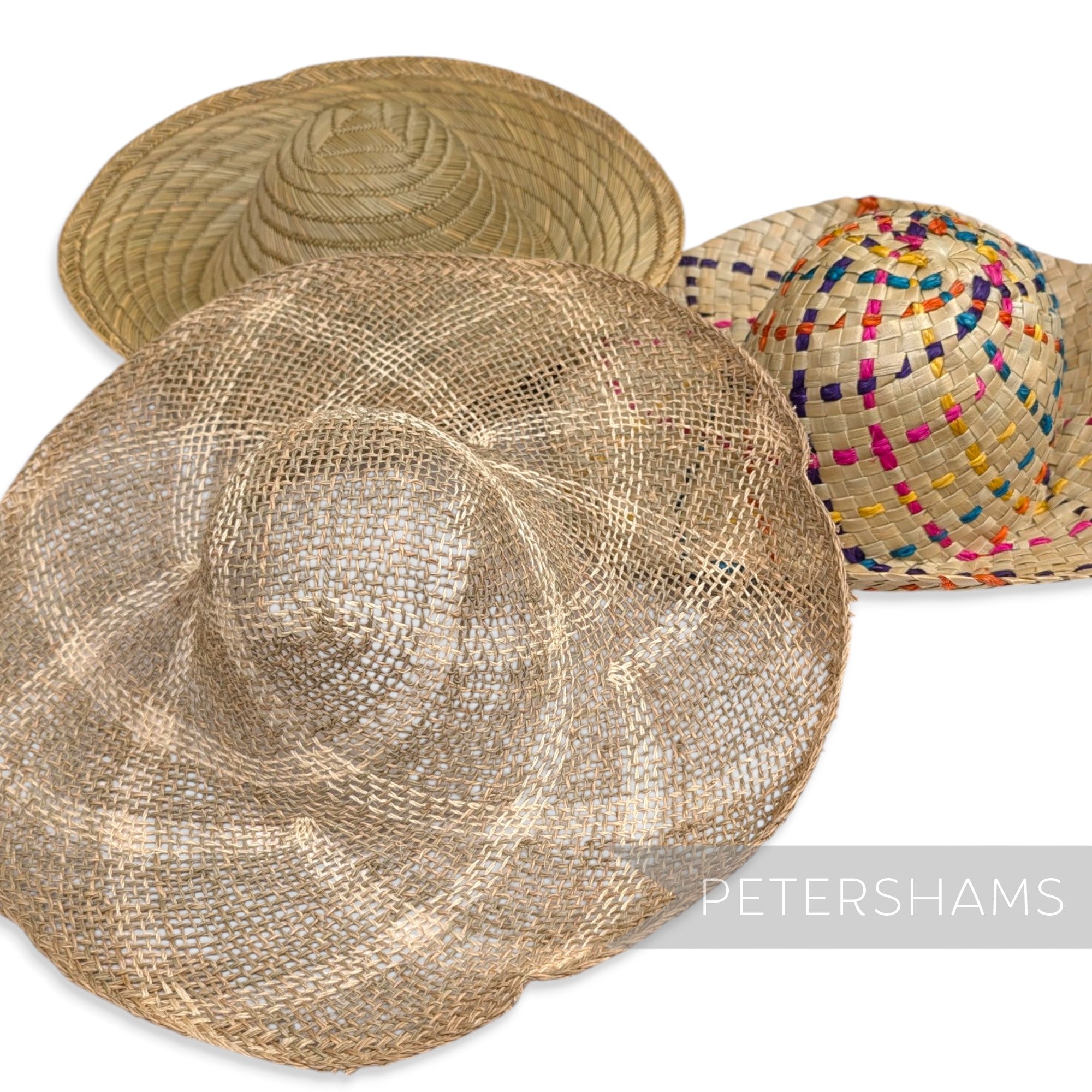 *Sale* Bundle of 3 Straw Capelines - Stack 11