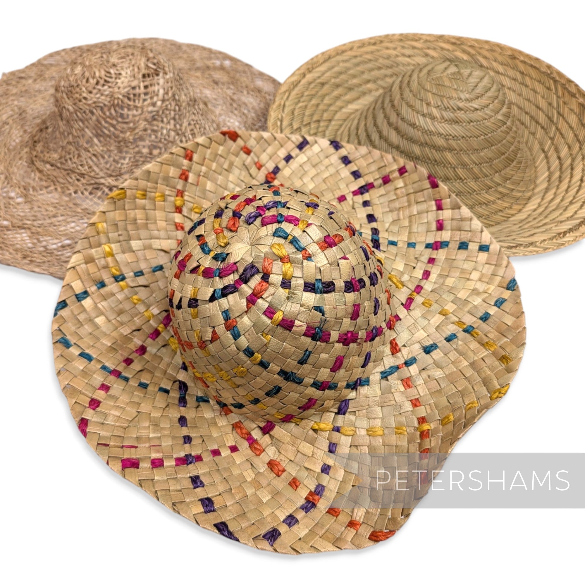 *Sale* Bundle of 3 Straw Capelines - Stack 14
