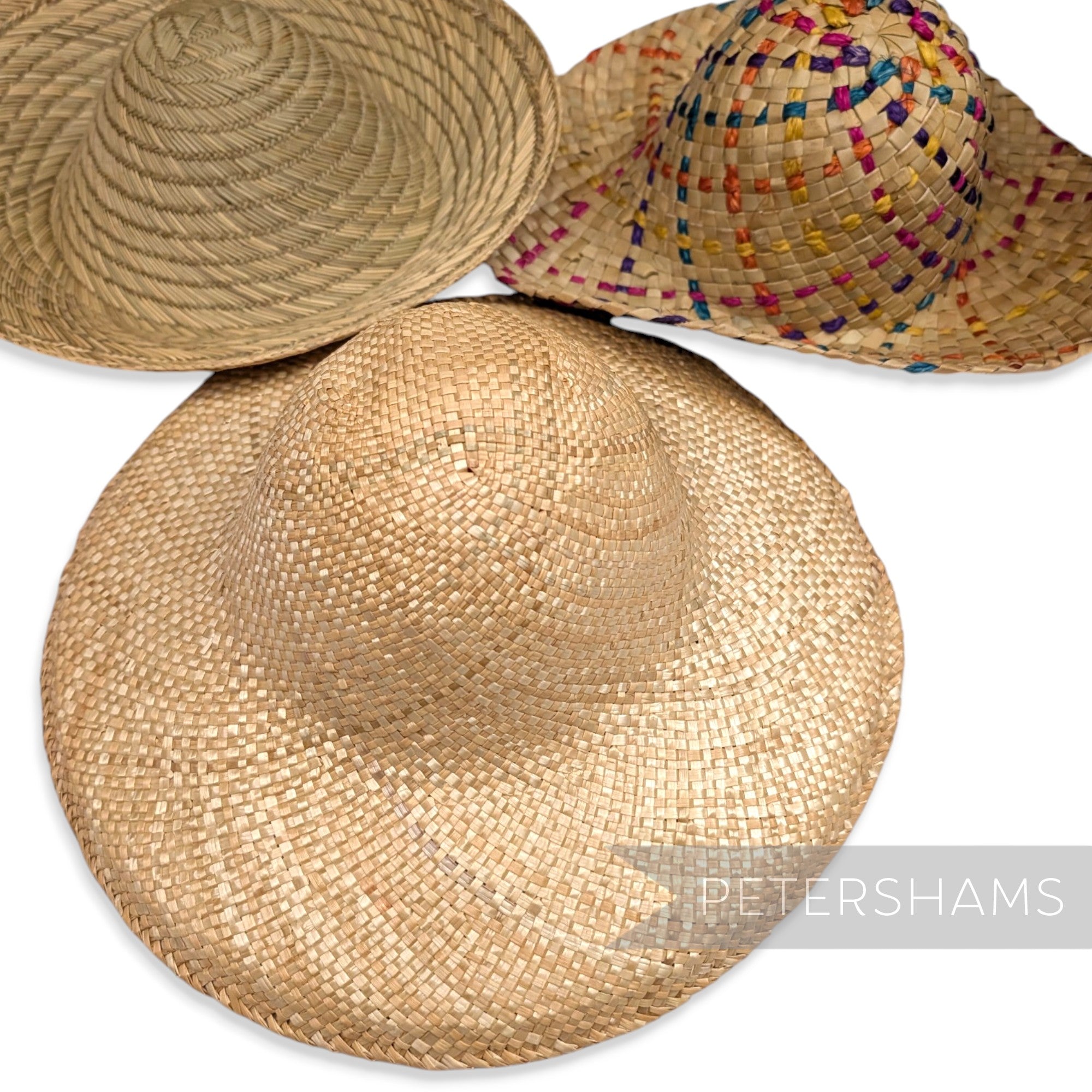 *Sale* Bundle of 3 Straw Capelines - Stack 8