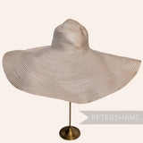 *Sale* IMPERFECT Ginormous XL Striped Polybraid Capeline Hat Body - 15"