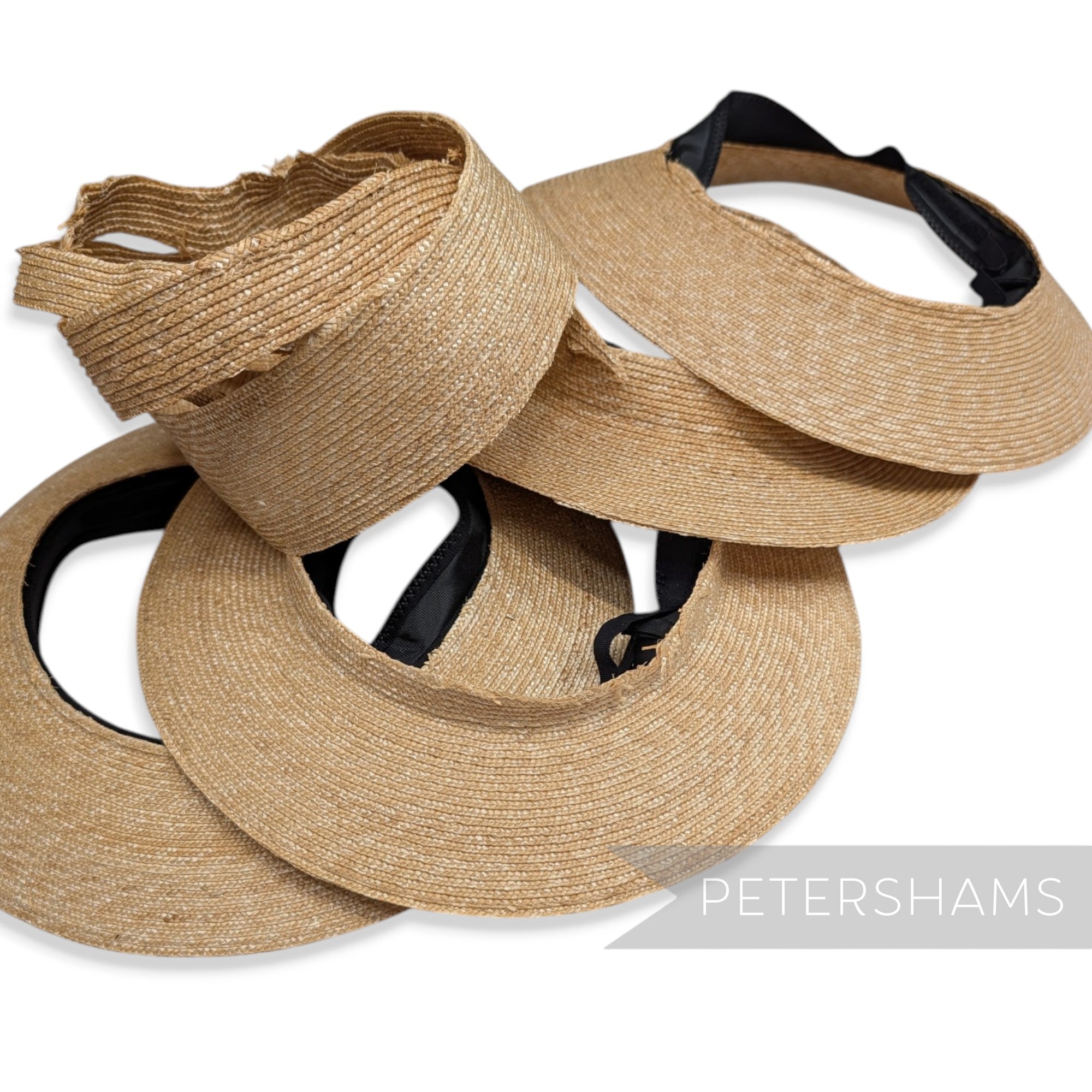 *Sale* Stack of Milan Straw Brim Offcuts
