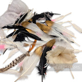 *Sale* Big Bag of Colour Tipped Goose Feathers & Some Hackle