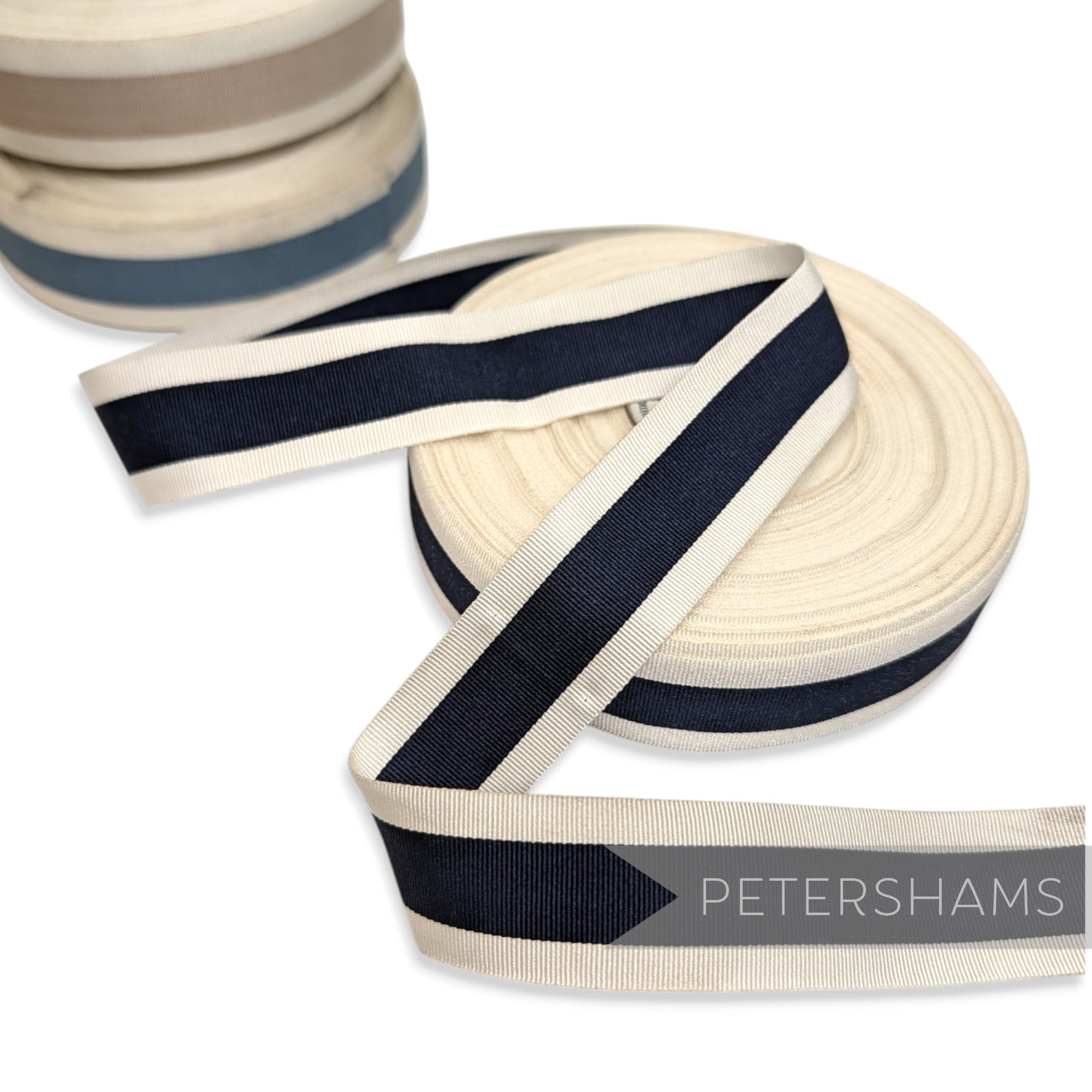 *Sale* IMPERFECT 30mm Classic Stripe Grosgrain - 25m Roll