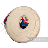 *Sale* IMPERFECT 35mm Red White & Blue Stripe Grosgrain - Approx. 15m Roll