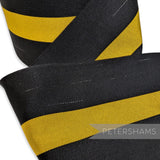 *Sale* IMPERFECT 10cm Black & Yellow Stripe Grosgrain - Whole Roll