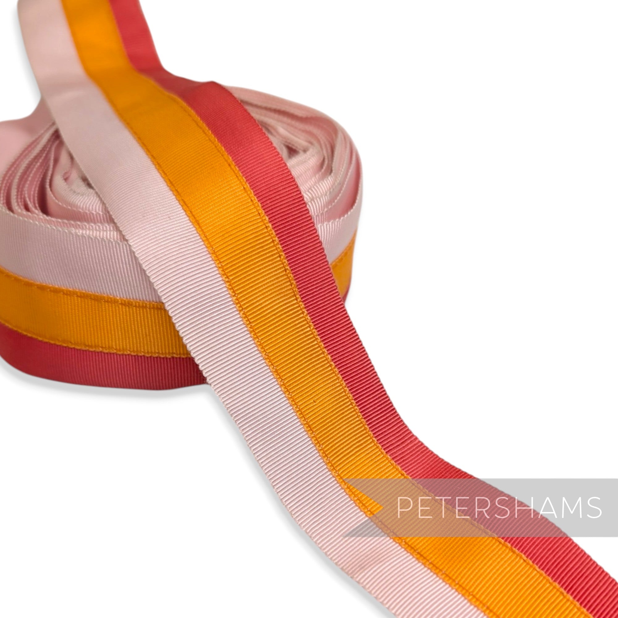 *Sale* IMPERFECT 40mm Triple Colour Petersham Ribbon - 6m Roll