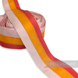 *Sale* IMPERFECT 40mm Triple Colour Petersham Ribbon - 6m Roll