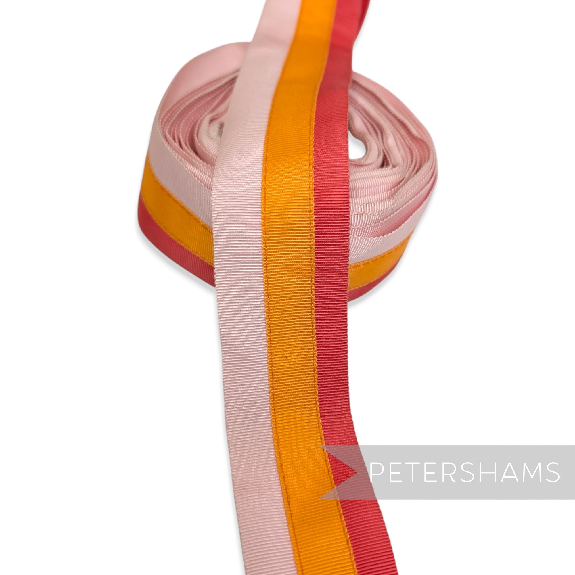 *Sale* IMPERFECT 40mm Triple Colour Petersham Ribbon - 6m Roll