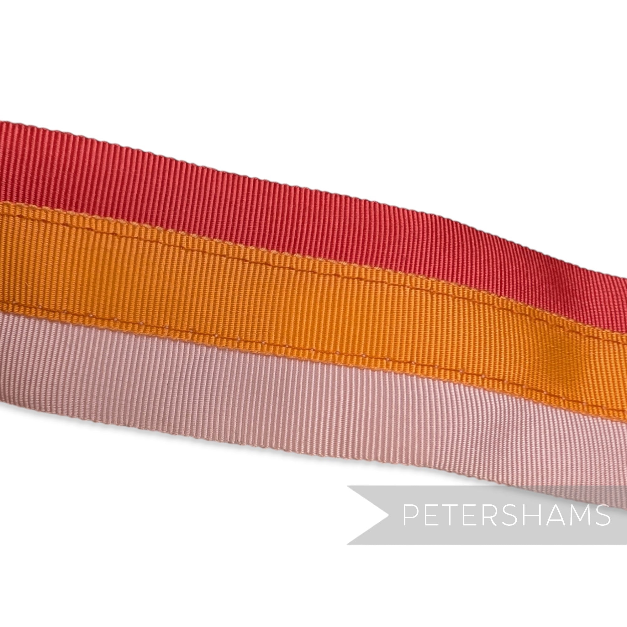 *Sale* IMPERFECT 40mm Triple Colour Petersham Ribbon - 6m Roll