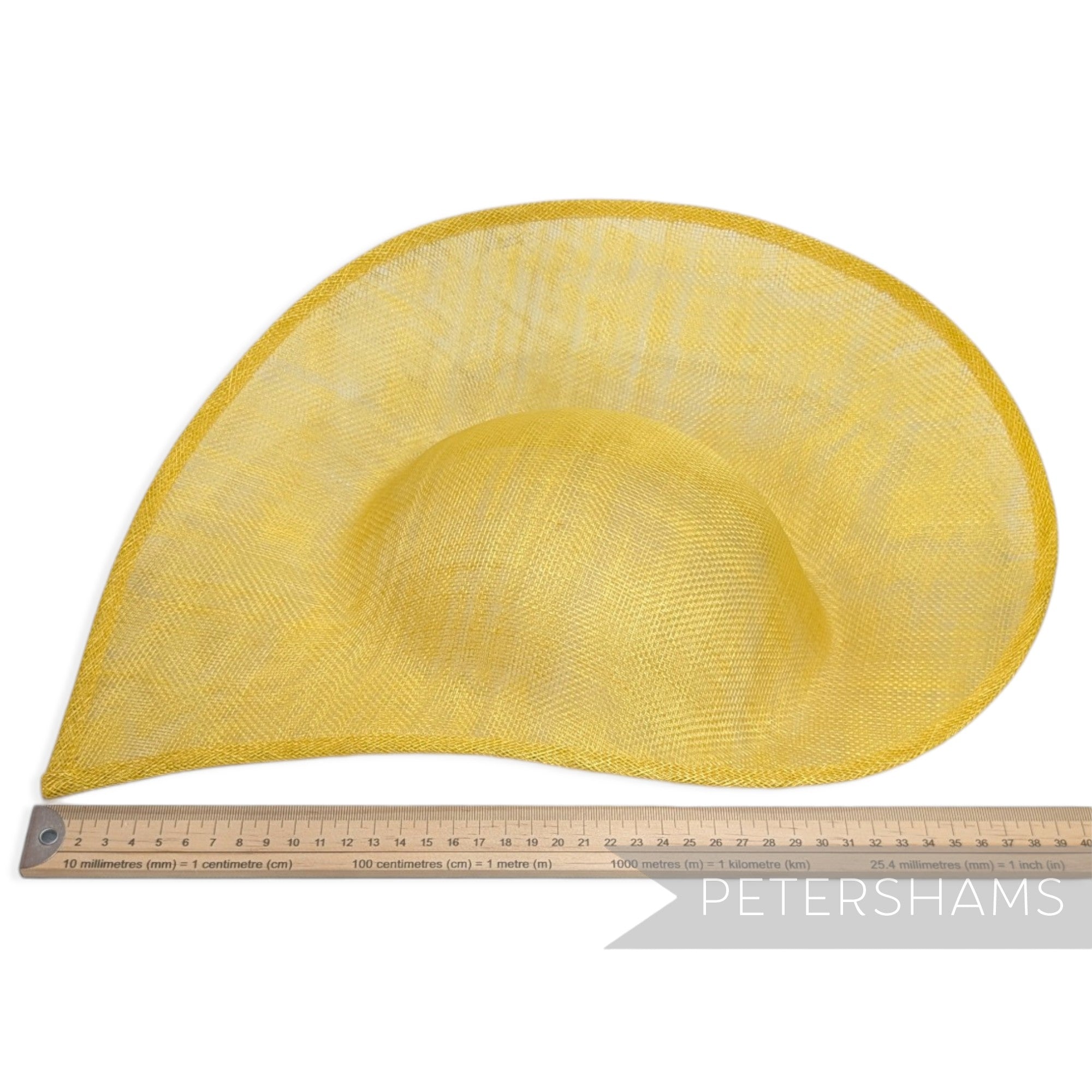 *Sale* XL Yellow Pointed Sinamay Base
