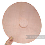 *Sale* Pale Pink Extreme Cartwheel Sinamay Hat Base