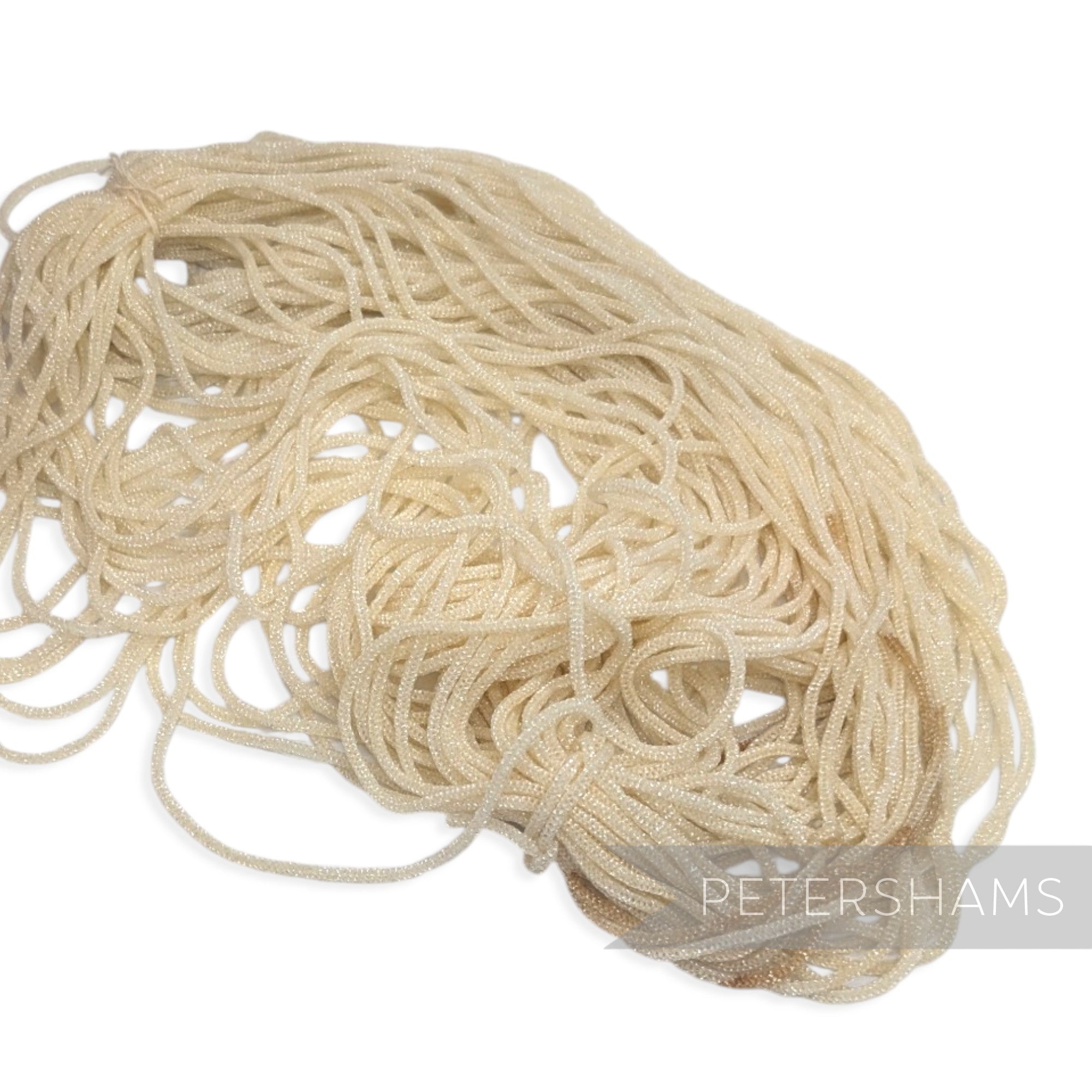 *Sale* GRUBBY Vintage 3mm Butter Yellow Lurex Trim - Approx. 40m