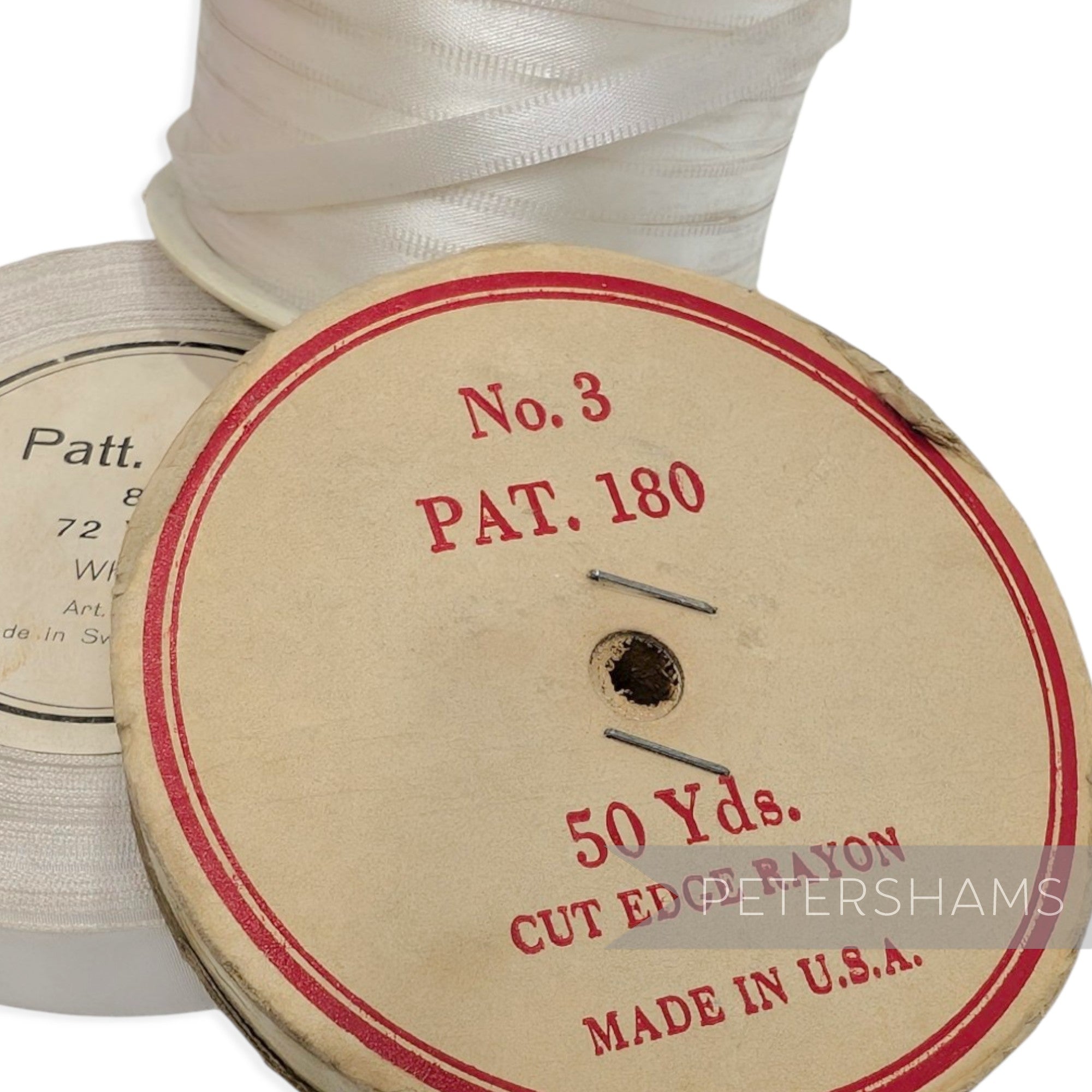 *Sale* GRUBBY Various White Satin Ribbons Reels - 100m+