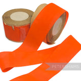 *Sale* IMPERFECT Neon Orange Nylon Vintage Ribbon Reels - 2 Rolls