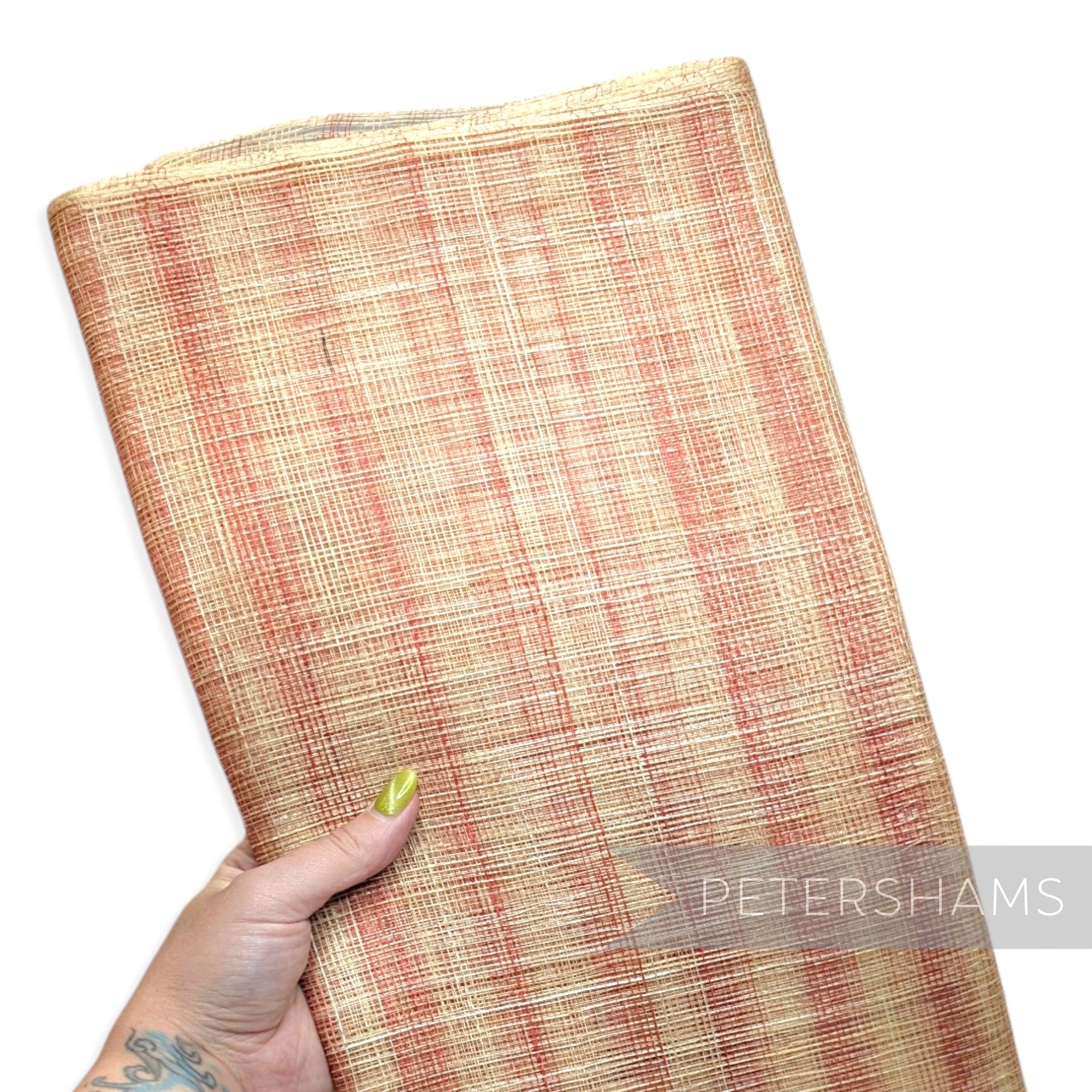 *Sale* BULK 48cm Wide Woven Stripe Sinamay Fabric - 8.5m