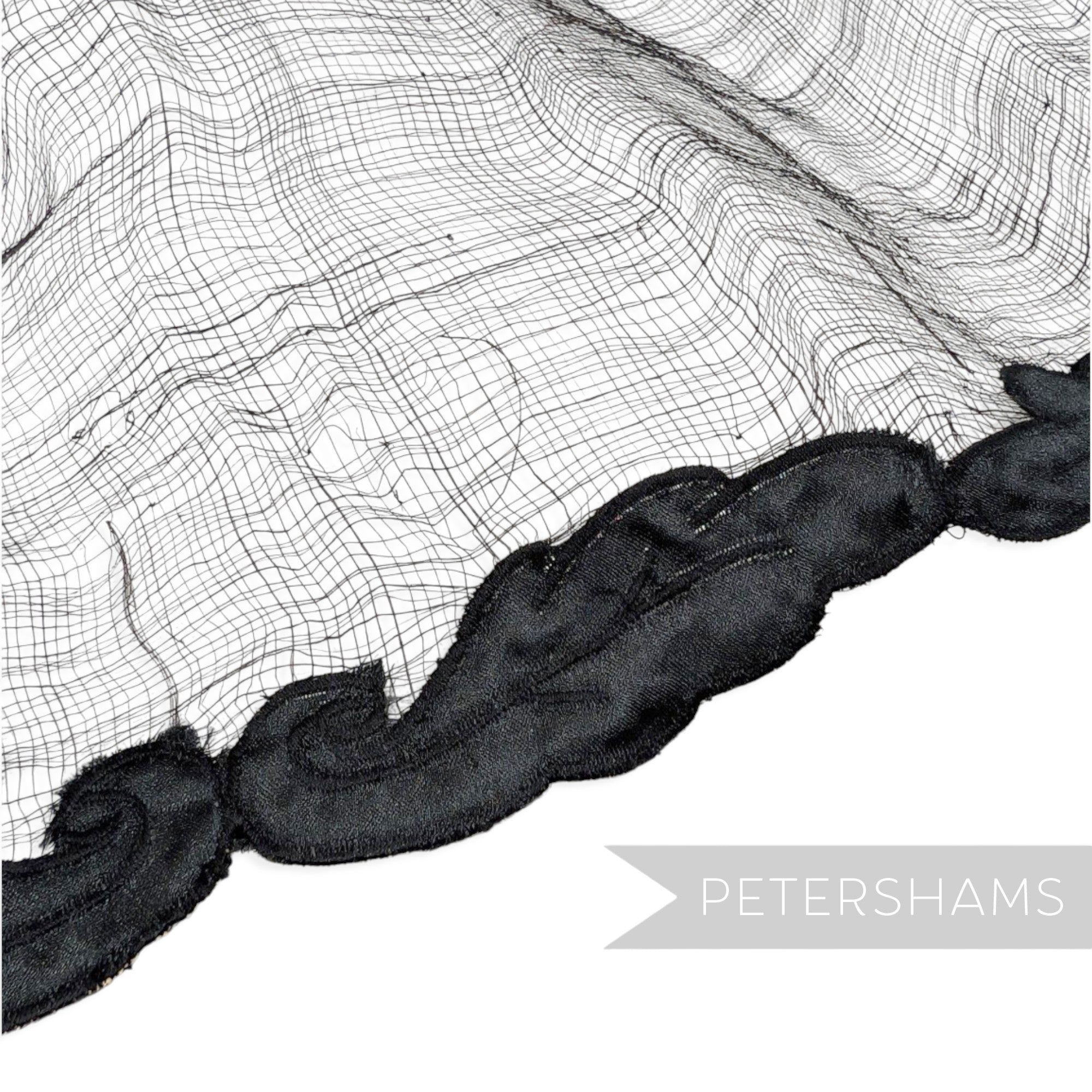 *Sale* BULK 45cm Satin Leaf Edged Sinamay - 8.5m