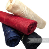 *Sale* WHOLE ROLL 45cm Applique Leaf Sinamay Fabric - 8.5m