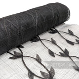 *Sale* WHOLE ROLL 45cm Applique Leaf Sinamay Fabric - 8.5m