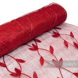 *Sale* WHOLE ROLL 45cm Applique Leaf Sinamay Fabric - 8.5m