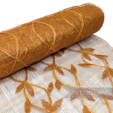 *Sale* WHOLE ROLL 45cm Applique Leaf Sinamay Fabric - 8.5m