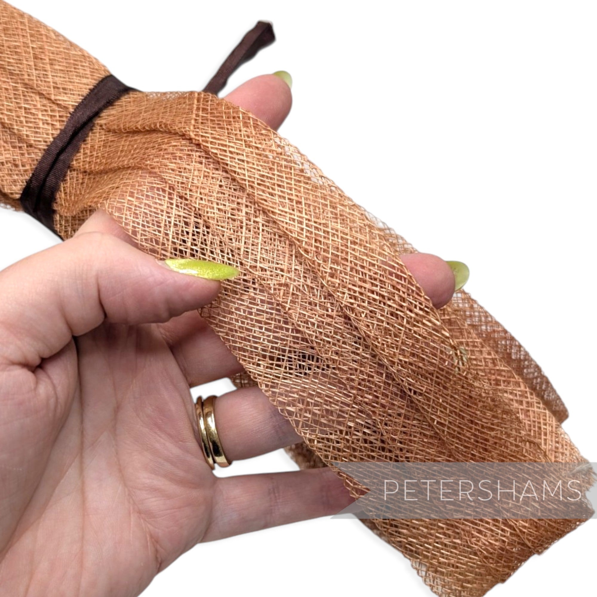*Sale* Blush Pleated Sinamay Puggaree Trim - 6m