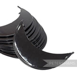 *Sale* BULK 10 Pack Black Patent Leather Cap Peaks