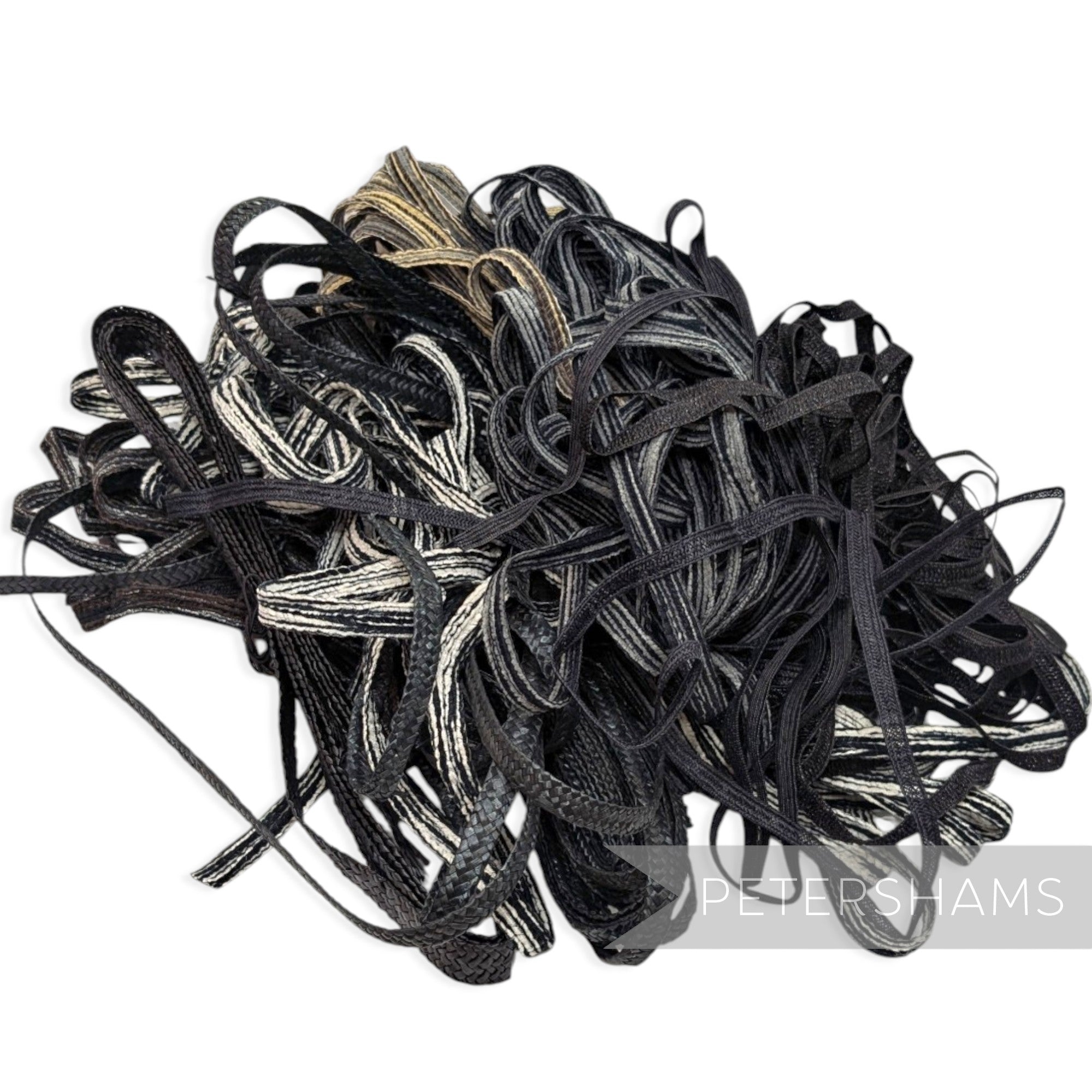 *Sale* HUGE 80m+ Millinery Braid Grab Bag - Black
